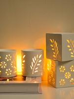 Brûleur en céramique au design évidé, écologique, créatif, pour la décoration intérieure, parfum frais et élégant, design de niche, ornement agréablement parfumé