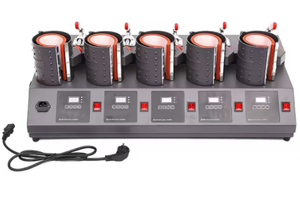 Máquina de Prensa de Calor Semiautomática 5 en 1, Eléctrica, 220V, para Imprimir en Tazas, Vasos y Botellas, Nueva - Product Image 4
