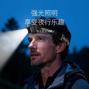 Linterna frontal LED recargable con sensor Smiling Shark TD-109A, luz potente para senderismo y camping - Product Image 1