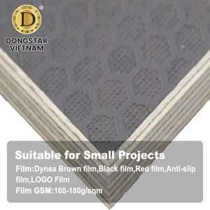 Panneau de contreplaqué noir filmé, âme en bois dur blanc, imperméable, avec revêtement phénolique - Product Image 2