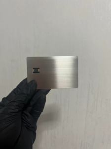 Carte NFC Tap Pay avec bande magnétique gravée en métal et fente pour puce modèle ISO Interface de communication RFID 13.56MHz - Product Image 4