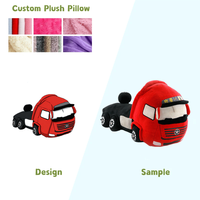 Jouet en peluche camion de pompiers personnalisé, design de véhicule ODM, peluche de voiture douce pour bébé et enfant, cadeau d'anniversaire