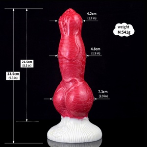 NNSX Dildos de Fantasía con Nudos de Perro y Ventosa, Enorme Pene de Animal de Silicona, Tapón Anal, Productos Eróticos para Sexo Femenino y Gay para Adultos 18+ - Product Image 6