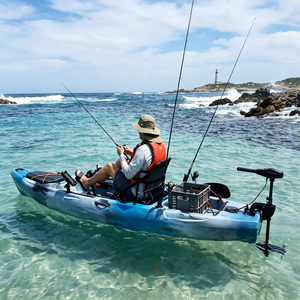 Kayak <span class=keywords><strong>de</strong></span> <span class=keywords><strong>pêche</strong></span> GHealth 2026 <span class=keywords><strong>de</strong></span> 2,75 m pour 1 personne en PEHD, pliable, conception modulaire, pédale détachable, moteur électrique en option - Product Image 2