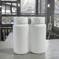 Boîte de 60cc en plastique PET pour médicaments en poudre, vitamines, capsules, comprimés, pilules, avec bouchon à vis et impression sérigraphiée