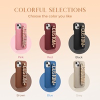Étui de protection pour téléphone en cuir personnalisé pour iPhone 13 12 14 15 Pro Max 15 Plus, avec lettres personnalisées