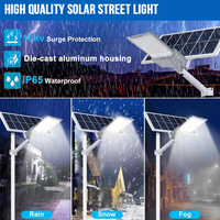 Nouvelle conception de lampadaire extérieur étanche IP66 en aluminium SMD 150w 200w à LED solaire