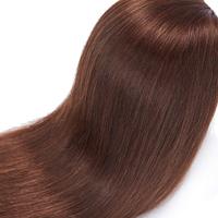Tête de mannequin brésilienne de style droit de 14 ~ 24 \ "avec des cheveux humains pour la formation de coiffeur pour la pratique de la modélisation coupe tressage