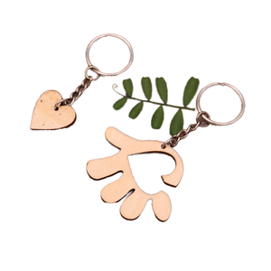 New Fashion Design Creative Wooden Keychains Custom Designed Unique Wooden Keychains