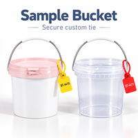 Ember Plastik PP Food Grade 500ml 1 Liter Grosir dengan Tutup, Ember Sampel, Ember Mini untuk Penyimpanan Makanan, Cairan, Air, Kemasan