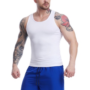 Débardeur de sport pour homme, en polyester, élastique, pour la musculation, la remise en forme, la salle de sport, vente en gros - Product Image 1