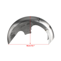 Garde-boue avant en acier brut, coque de carrosserie prête à la peinture, garde-boue modifié pour Harley Touring Bagger avec roue de 23 pouces, 1996-2023