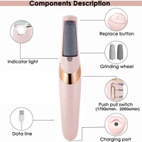 Kit de pédicure rechargeable pour le soin des pieds, lime électrique pour éliminer les peaux mortes et les callosités