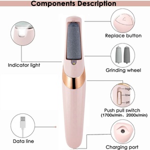 Rechargeable Pedicure Tools Feet Care Kit Foot <b>Scrubber</b> Dead Skin Remover <b>Electric</b> Foot File Callus Remover - Product Image 4