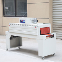 Machine d'emballage automatique sous film rétractable pour boîtes cosmétiques, bouteilles, aliments, cadeaux, savons, avec scelleuse tunnel en L et film thermorétractable