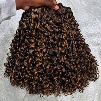 Cheveux vierges vietnamiens 12A Fumi Super Double Drawn pour boucles Pixie, mèches ondulées profondes et styles Jerry Curl