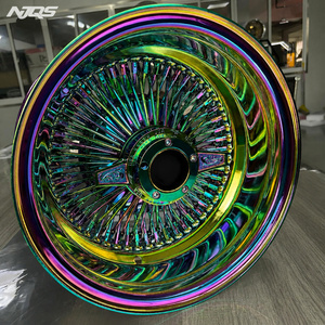NJQS 13 İnç Jantlar 5x114.3 Jantlar Beyaz Yanaklı Lastik Tel Jantlar - Product Image 3