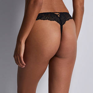 Culotte <span class=keywords><strong>tanga</strong></span> confortable personnalisée avec pendentif, bijou, ligne A, tout en dentelle, culotte sexy pour femme - Product Image 5