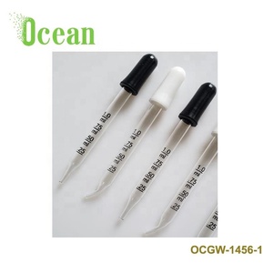 Ống Nhỏ Giọt Thủy Tinh Hiệu Chỉnh 1Ml Tinh Dầu Ống Nhỏ Giọt Với Đầu Cao Su Trắng Đen, Đầu Thẳng Và Khuỷu Tay - Product Image 3