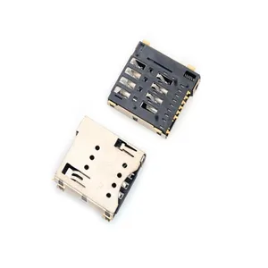 MUP hot sales free samples SMT type push push switch blade micro sim card holder pcb terminal connector for mobile phone