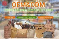 Mochila Baoren Personalizada de Papel Kraft Reciclado Ecológico, Biodegradable, Lavable, con Cierre de Cremallera para Adolescentes, con su Logotipo, de Poliéster
