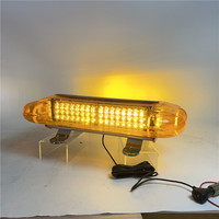 Golddeer Neue 70W DC9-30V Blinkende LED-Warnleuchten Bernsteinfarbene Warnlichtbalken für Einsatzfahrzeuge