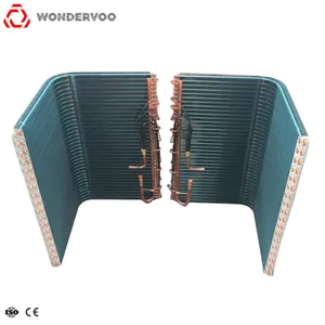 Wondervoo 구리 튜브 알루미늄 핀 공기 열교환 기 증발기 코일 상업용 에어컨 열교환 기