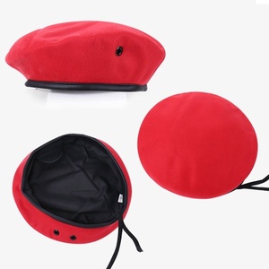 Tùy Chỉnh Kim Loại Logo Olive Màu Xanh Lá Cây Beret United Quốc Gia Đồng Phục Chiến Thuật Beret Mũ Cho Bảo Vệ An Ninh - Product Image 4