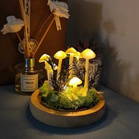 Lampe de table personnalisée en résine avec sculpture sauvage pour la décoration de la maison et du bureau, style artificiel, bricolage