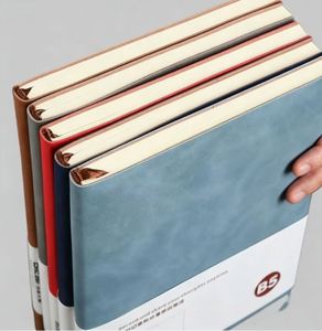Promotion Black Custom Ruled Lined Journal <b>Notebook</b> A5 Hardcover PU Leather Journals <b>Notebooks</b> for Students - Product Image 4