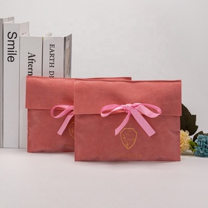 Vente en gros enveloppe imprimée avec logo personnalisé bracelet chaîne à pression collier <span class=keywords><strong>pochette</strong></span> à bijoux sac d'emballage petits pochettes à bijoux en velours - Product Image 1