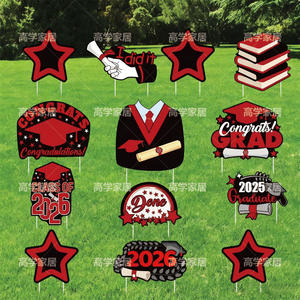 2025 Graduation Season Outdoor Garden Lawn <b>Sign</b> New Cross-Border E-Commerce <b>LED</b> <b>Light</b> Decoration Yard & Lawn <b>Sign</b> - Product Image 1