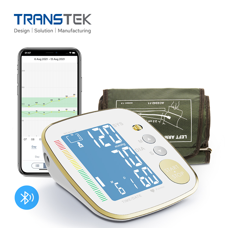 Транстек, 2 пользователей, 250 показания, манжета для плеча, Bluetooth, BP, ЖК-цифровой умный автоматический Монитор артериального давления