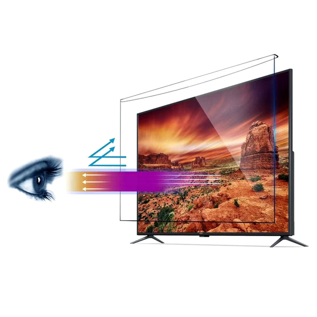 Anti Blue Light Screen Protector Panel for 32 Inches for TV Desktop Computer LED PC Monitor