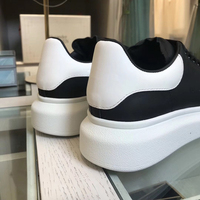 Mocassins de luxe de haute qualité, petits, blancs, décontractés, à semelle épaisse, à lacets, rehaussants, tendance