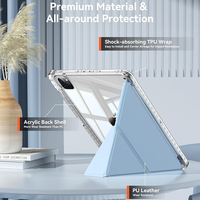 Étui pour iPad Air 13 pouces (M2) 2024 et iPad Pro 12,9 pouces 2022/2021/2020/2018, support multi-angles 3+Y pour iPad 12,9 pouces 6e/5e/4e/3e génération