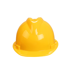 TLD-Aanpasbare Logo Gele Veiligheidshelm, V-vormige Niet-Gesleufde HDPE Harde Bouwhelm, Lichtgewicht Hoofdbescherming - Product Image 1
