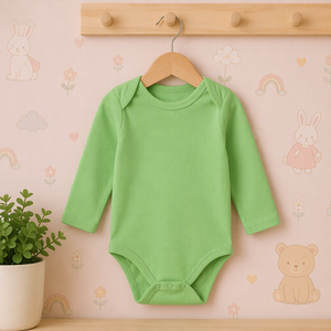 Body de Manga Larga para Bebé Unisex, 100% Algodón, 190g, Certificado OEKO, Aprobado por CPC, Suave y Cómodo, Cierre con Botones a Presión - Product Image 1