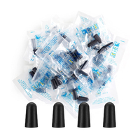 Bouchons d'oreilles jetables personnalisés 38 dB avec étui, bouchons d'oreilles pliables en mousse PU pour la réduction du bruit et la protection auditive