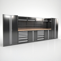 Armoires de garage robustes Atelier de stockage multifonctionnel Armoire à outils modulaire pour établi Armoire à outils en métal