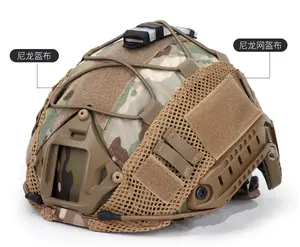 Cubierta de casco deportivo de combate táctico para caza, cubierta de malla para casco tipo Ops-Core PJ/BJ/MH