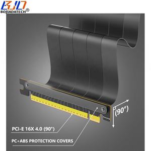 Double câble d'extension pour carte graphique PCI-E 4.0 16X à PCIe X16 90 degrés 20CM pour RTX3090ti <span class=keywords><strong>RTX4090ti</strong></span> RX6900XT RX6800XT - Product Image 3