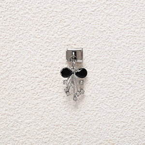 สร้อยข้อมือแฟชั่น ชาร์มโลหะผสมสังกะสี คริสตัล ไรน์สโตน อุปกรณ์ตกแต่งเครื่องประดับ DIY ของขวัญสำหรับทุกเพศ สไตล์อิตาลี ชาร์มแบบโมดูลาร์ - Product Image 2