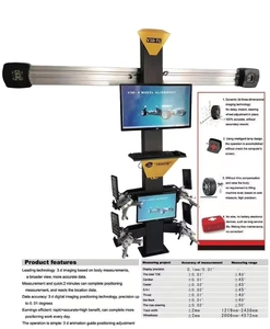 Equipo de Alineación de Ruedas, Máquina de Alineación 3D para Automóviles con Pantalla LED, Potencia de 2.2kw, Peso de 150kg - Product Image 4
