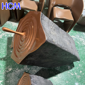 Escultura de Piedra Moderna y Abstracta <span class=keywords><strong>en</strong></span> Forma de Gota de Agua, como Pieza Decorativa Artística para la Entrada del Hotel - Product Image 6