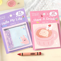 Bloc de Notas Adhesivas con Animales Adorables de Mr.Paper, Hojas de Notas Personalizables para Estudiantes, Uso en la Oficina, Diario, Recordatorios Diarios
