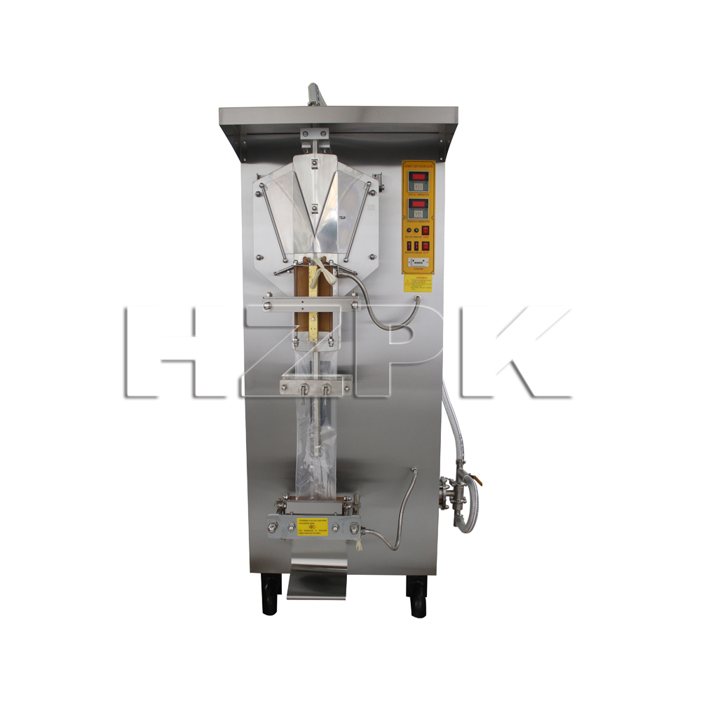 HZPK automatic beverage liquid milk drinking water juice oil plastic bag sachet sealing filling packing machine