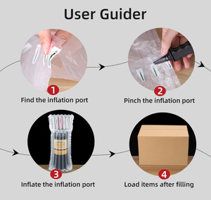 Nhà Máy bán hàng trực tiếp đệm bong bóng cột Inflatable chai rượu vang shipper túi khí bảo vệ cho rượu vang - Product Image 4