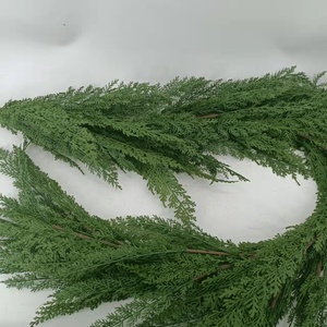 <span class=keywords><strong>Guirlande</strong></span> de feuilles de cyprès, rotin de cèdre, plante artificielle - Product Image 6