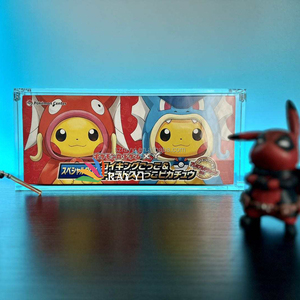 Ray Yi เคสอะคริลิคสำหรับญี่ปุ่น <span class=keywords><strong>Pokemon</strong></span> Center แบบจำกัด <span class=keywords><strong>XY</strong></span> Break MEGA Charizard X Y Poncho Pikachu กล่องพิเศษ - Product Image 2